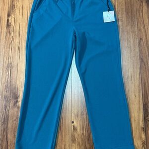 Teal Casual Pants